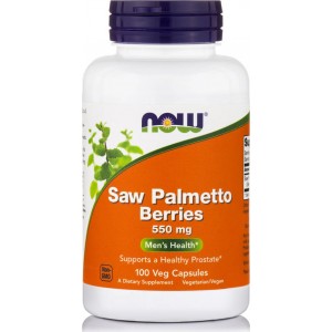 Saw Palmetto Berries 550mg Men's Health (Prostate) Now Foods 100 veg caps