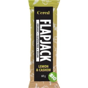Μπάρα βρώμης Flapjack με Κάσιους και λεμόνι χ/ζάχαρη χ/γλουτένη Bio Vegan Cerea 60g