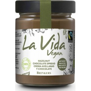 Βιολογικό επάλειμμα σοκολάτας και φουντούκι 15% vegan χωρίς γλουτένη La Vida 270g