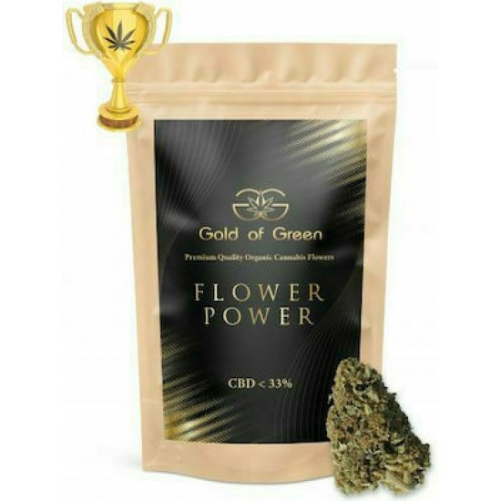 Ανθός Κάνναβης 100% Ελληνικός Flower Power CBD < 33% Gold of Green 1g