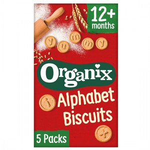 Βιολογικά παιδικά μπισκότα Alphabet Organix +12m 125g