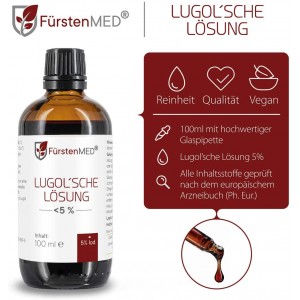 Διάλυμα Ιωδίου Lugol 5%  Iodine Solution original FürstenMED 100ml