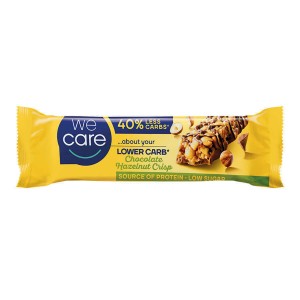 WeCare High Protein Bar Μπάρα Υψηλής Πρωτεΐνης Chocolate Hazelnut Crisp (2,4g net Carbs per bar) 37gr