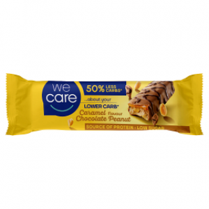 WeCare High Protein Bar Μπάρα Υψηλής Πρωτεΐνης Caramel Flavor Chocolate Peanut (2,9g net Carbs per bar) 35gr
