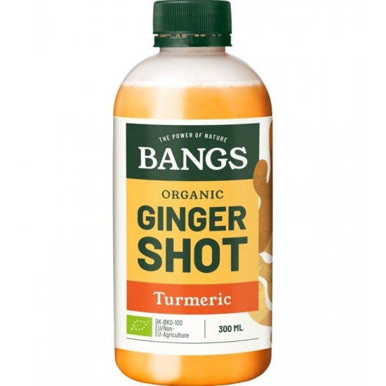 Ρόφημα Ginger Shot με κουρκουμά χωρίς ζάχαρη Bio Βangs 300ml