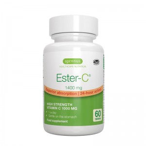 Βιταμίνη C 1000mg Ester-C 1400mg-Mη όξινη Κατάλληλο για Vegan iGennus 60 caps