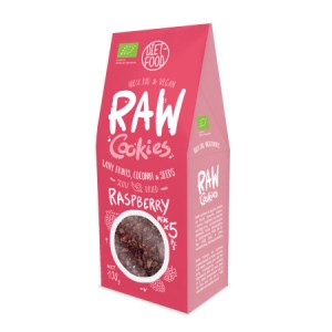 Bio Raw cookies RASPBERRY Diet Food 100g