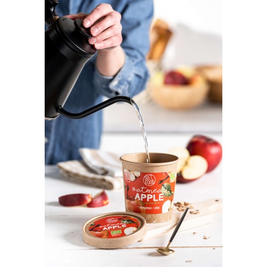 BIO Apple Oatmeal έτοιμο μείγμα βρώμης - μήλο "READY 2 GO CUP" Diet-Food 70 g