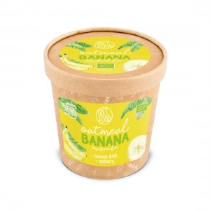 BIO Banana Oatmeal έτοιμο μείγμα βρώμης - μπανάνα "READY 2 GO CUP" Diet-Food 70 g