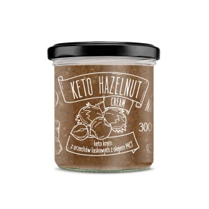 Βιολογική Κρέμα από Φουντούκι με Λάδι Καρύδας - MCT OIL keto-friendly Diet Food 300g