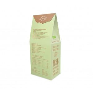 Raw Flax Cracker Βιολογικά κρακεράκια λιναρόσπορου με κρεμμύδι και μαντζουράνα  Keto-Friendly Diet Food 90g