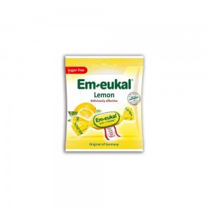 Καραμέλες για το Λαιμό Λεμόνι χωρίς ζάχαρη Em-Eukal 50gr