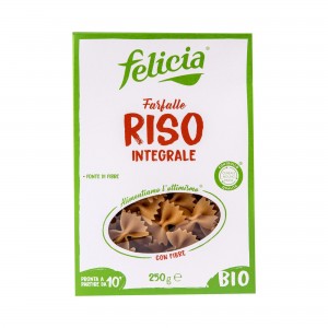 Felicia φιογκάκια καστανού ρυζιού χωρίς γλουτένη ΒΙΟ 250g