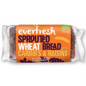 Ψωμί φύτρου σιταριού με σταφίδες & φρέσκο καρότο EVERFRESH 400ΓΡ