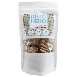 Keto Crackers χωρίς γλουτένη keto-friendly Keto-Hero 100g