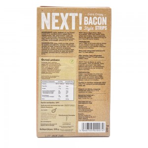 Μπέικον σε φέτες 100% φυτικό Bacon Style Strips Next! 200g  (Προϊόντα Ψυγείου - Κατάψυξης)