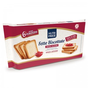 Φρυγανιές Χωρίς γλουτένη και Χωρίς λακτόζη Fette Biscottate Gluten-free Nutrifree 225g