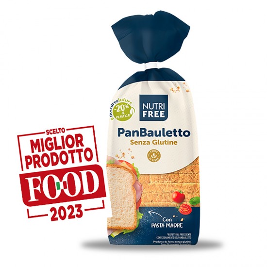 Λευκό Ψωμί σε φέτες Χωρίς λακτόζη Χωρίς Γλουτένη PanBauletto Lactose-free Gluten-free Nutrifree 300g