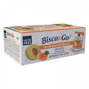 Μπισκότα Bisco&Go με γέμιση βερίκοκο Χωρίς Γλουτένη Χωρίς Λακτόζη Gluten-free Lactose-free Nutrifree 160g