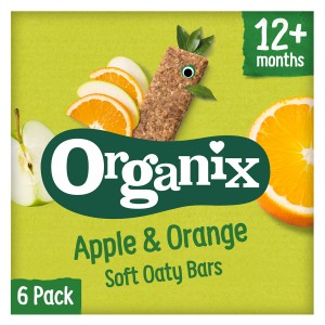 Μπάρες δημητριακών Μήλο & Πορτοκάλι +12μ ORGANIX (6×30γρ)