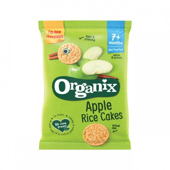 Ρυζογκοφρέτα με Γεύση Μήλου +7μ ORGANIX 50g