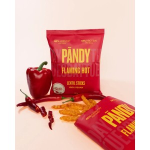 Pandy πρωτεϊνικά τσιπς φακής Flaming Hot-Καυτερή 50g