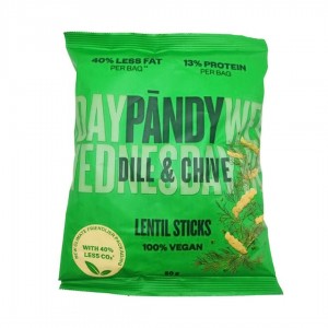 Pandy πρωτεϊνικά τσιπς φακής Dill & Chive 50g