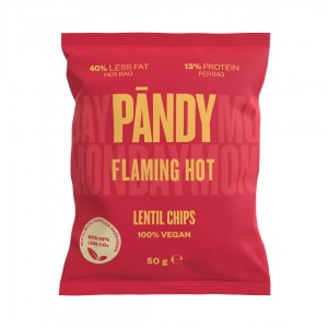 Pandy πρωτεϊνικά τσιπς φακής Flaming Hot-Καυτερή 50g