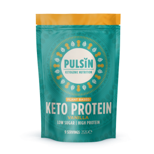 Vanilla Keto Protein - Πρωτεΐνη για Κετογονική Διατροφή με άρωμα Βανίλιας  Pulsin 252g
