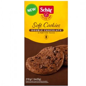 Μπισκότα Διπλής Σοκολάτας χωρίς γλουτένη Schar 210g