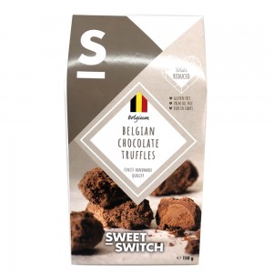 Τρούφες Βέλγικης σοκολάτας χωρίς γλουτένη keto-friendly Sweet Switch 150g