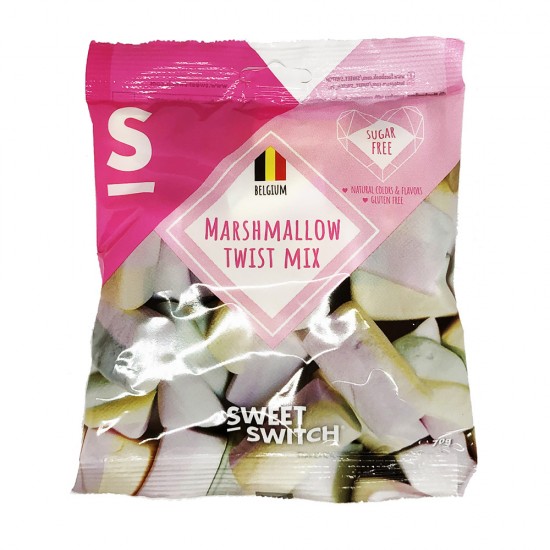 Ζαχαρωτά Marshmallow Twist Mix χωρίς ζάχαρη-γλουτένη Sweet Switch 70g