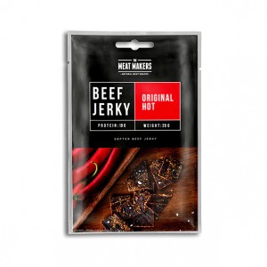 Beef Jerky Original Hot The Meat Makers 25g