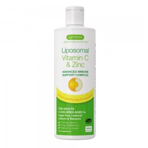 Liposomal Vitamin C 1000mg & Zinc 450ml Igennus για την υποστήριξη του ανοσοποιητικού συστήματος 