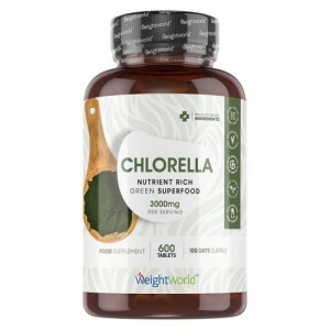 Βιολογική Χλωρέλα Bio Chlorella Algae 3000mg 600tabs Weightworld