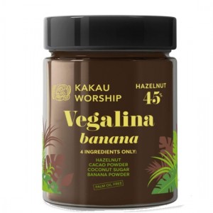 Βιολογική Πραλίνα Φουντουκιού με Μπανάνα Vegalina Kakau Worship 350gr
