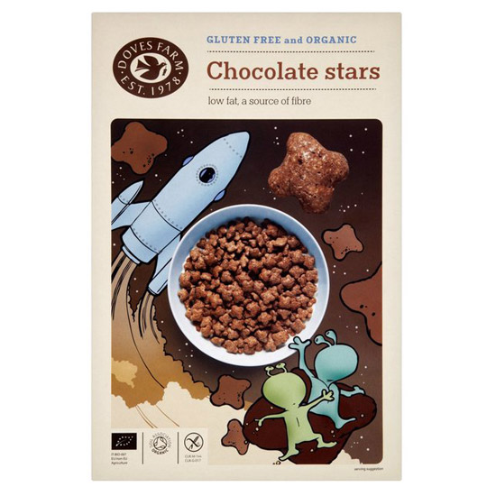 Δημητριακά Stars με Σοκολάτα χωρίς γλουτένη DOVES FARM 300ΓΡ