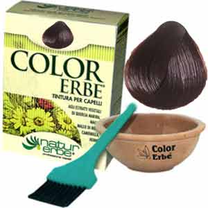 Color Erbe Φυτική Βαφή Μαλλιών 12 Καστανό Χαλκού 60ML