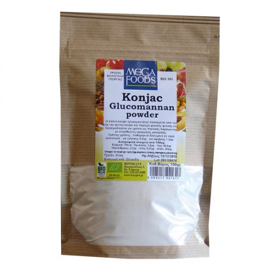 Κόντζακ (ΓΛΥΚΟΜΑΝΝΑΝΗ) σε σκόνη Konjac powder Keto-Friendly OLA-ΒΙΟ 100γρ.
