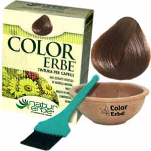 Color Erbe Φυτική Βαφή Μαλλιών 10 Καστανό Ανοικτό Χρυσαφί 60ML