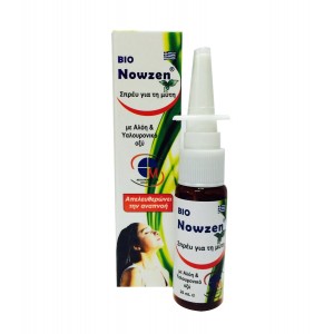 Medichrom Bio Nowzen Nasal Spray, Σπρέυ για τη Μύτη Με Αλόη & Υαλουρονικό Οξύ 20ml