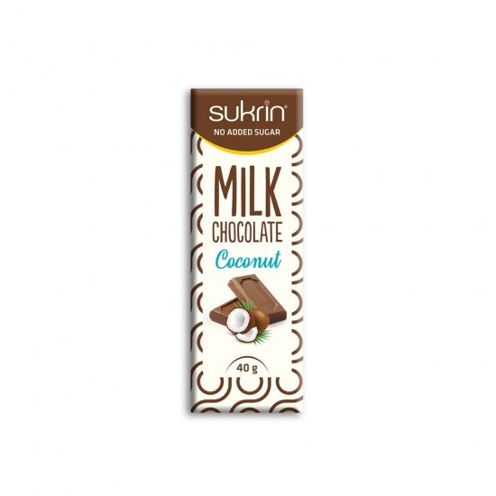 Sukrin Milk Chocolate with Coconut 40g