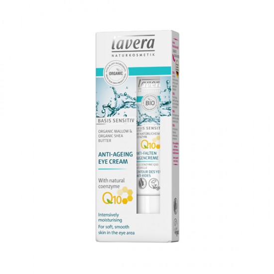 Lavera Q10 Κρέμα Ματιών με βιολογική μολόχα, βιολογικό βούτυρο shea & συνένζυμο Q10 15 ml