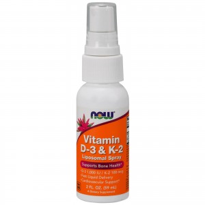 Vitamin D-3 & K-2 Liposomal Spray Now Foods 60ml