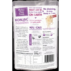 Κόντζακ Noodles-Konjac (χωρίς ξέβγαλμα) Better Than Foods Keto-Friendly 250γρ.