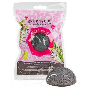 Benecos φυσικό σφουγγάρι Καθαρισμού απο Konjac+ξυλάνθρακα μπαμπού