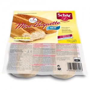 Μπαγκέτες μίνι χωρίς γλουτένη/σιτάρη/γλυκόζη (Dr Schär) SCHAR 150 γρ