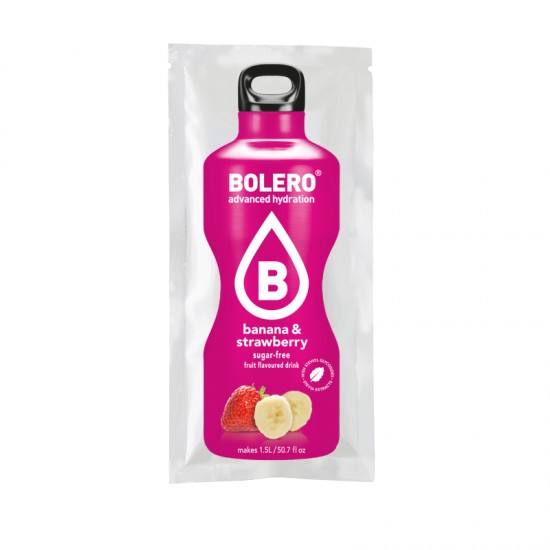 Μπανάνα&Φράουλα – Bolero χυμός σε σκόνη για 1,5L (σακουλάκι 9γρ)