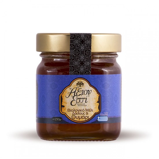 Βιολογικό μέλι Δάσους & Θυμάρι Άξιον Εστί 250gr