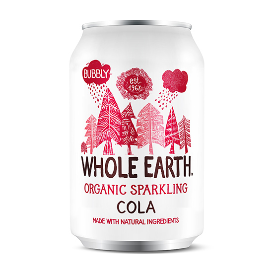 Ανθρακούχο ποτό Κόλα WHOLE EARTH (330ml)